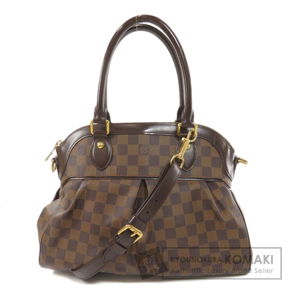 Louis Vuitton Trevi Damier Ebene Brown Handbag Canvas